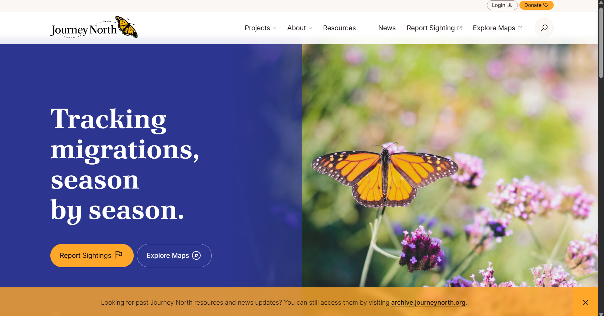 Journey North website