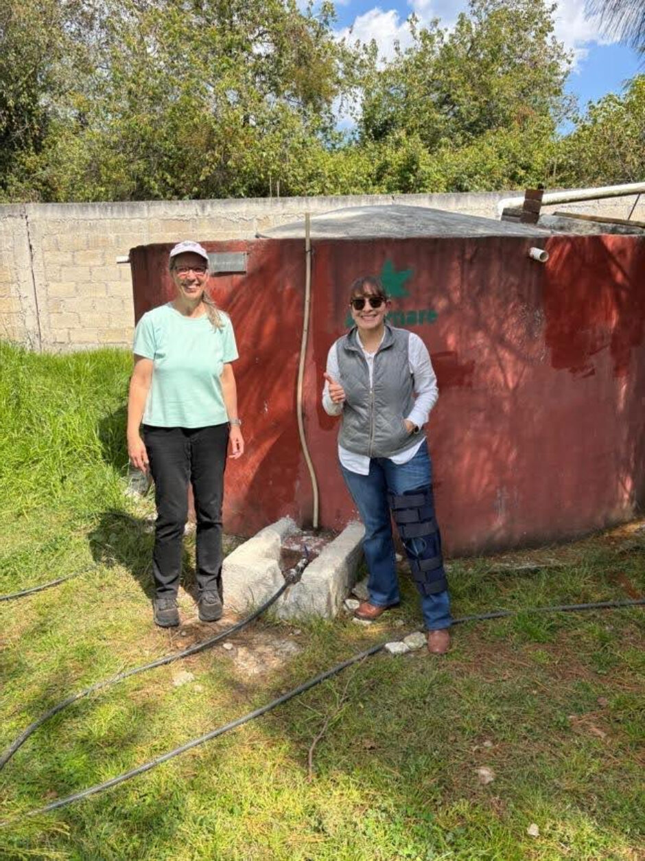 Water cistern at Francisco Serrato Community school