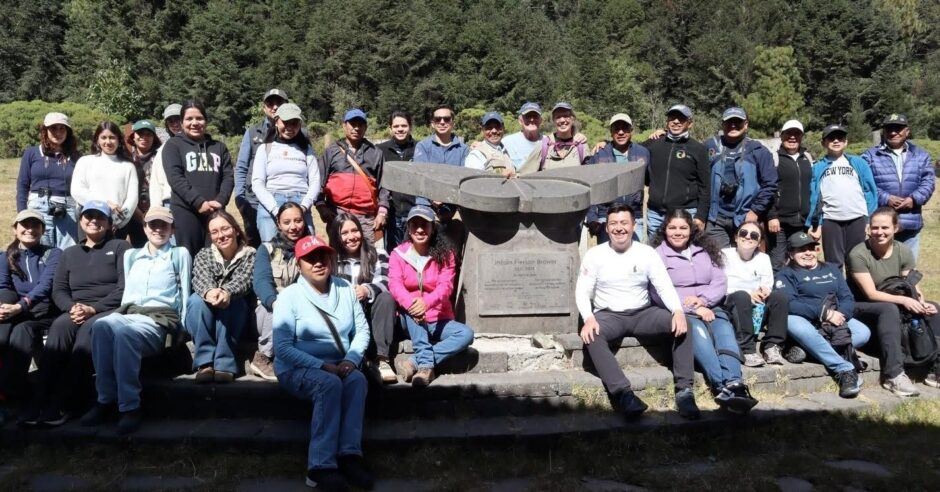 Lincoln Brower's statue in the Monarch Butterfly Biosphere Reserve