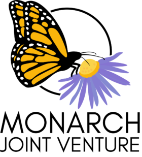 Monarch Joint Venture Color vertical text transparent background
